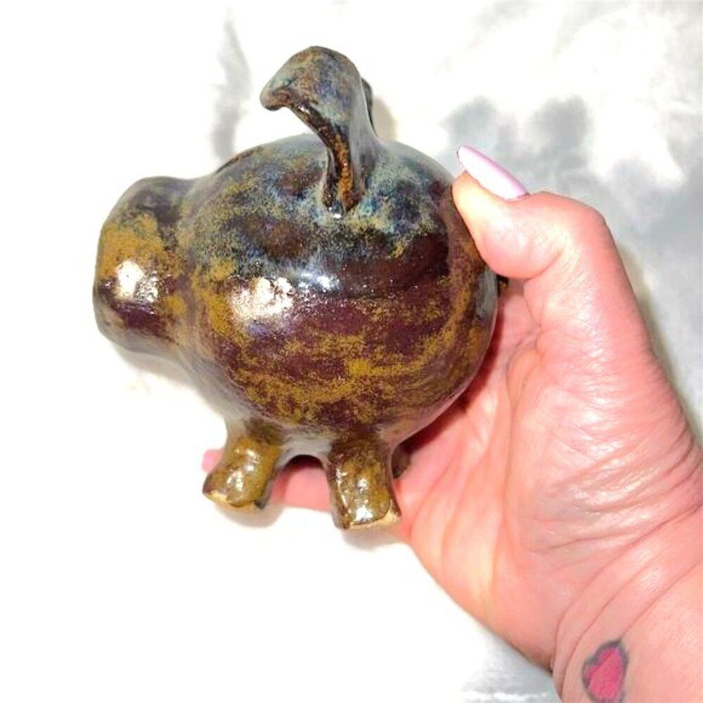 Handmade Artisan Ceramic Pig